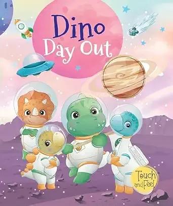 Dino Day Out Sensory Book For Toddlers – Textured Baby Books For 4+ Years – Interactive Learning Book By Booktopus