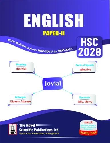 Royal HSC English 2nd Paper Exercise Book - Exam 2028