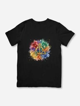 Harry Potter টি-শার্ট | Deathly Hallows Watercolor Edition